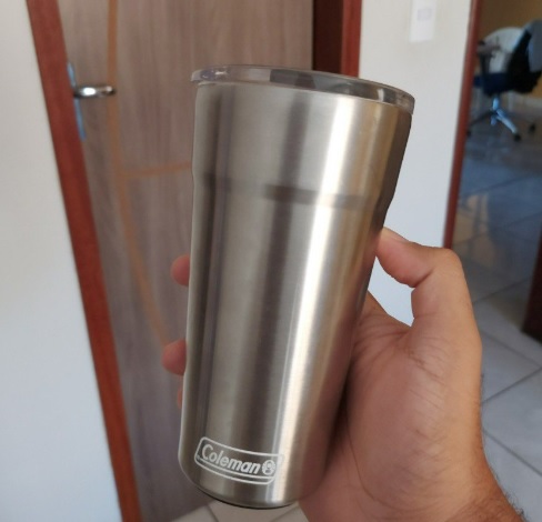 Copo Térmico com Tampa 600ml Inox Coleman