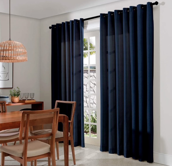 Cortina Para Sala/Quarto Oxford 400×250 com ilhóses