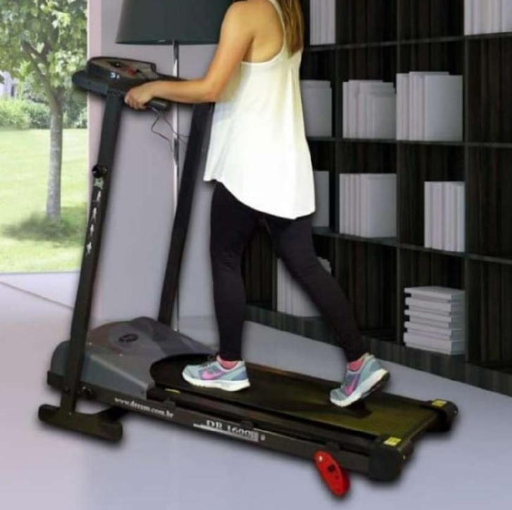 Dream Fitness DR 1600, Esteira Unisex Adult, Cinza/Preto, Único