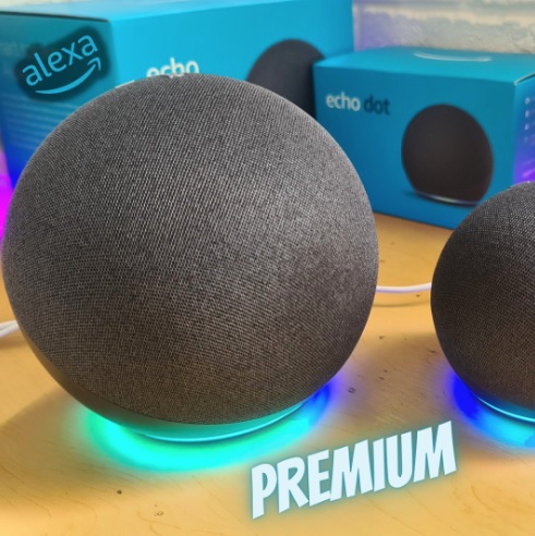 Echo (4ª Geração): Com som premium, hub de casa inteligente e Alexa – Cor Preta