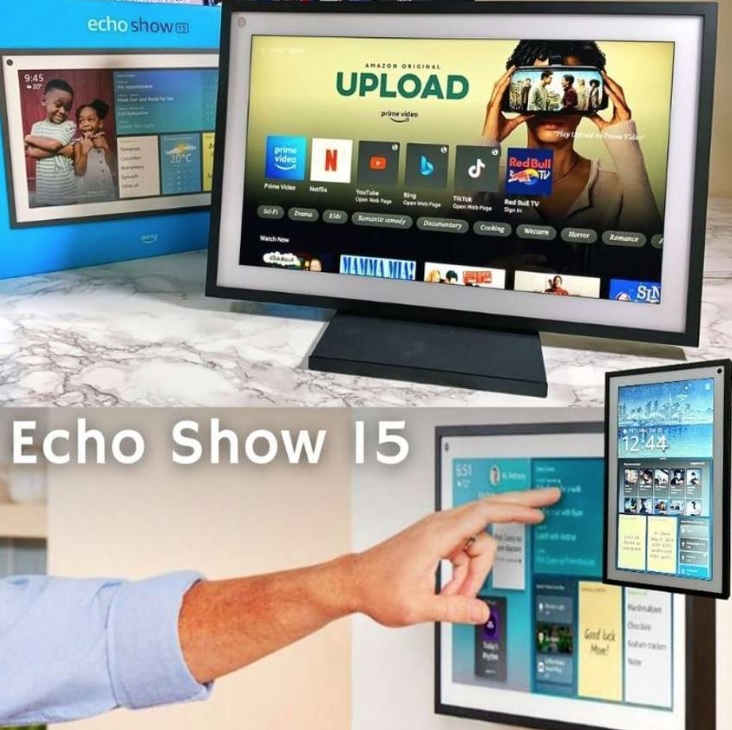 Echo Show 15: Smart Display Full HD de 15,6″ com Alexa e experiência Fire TV