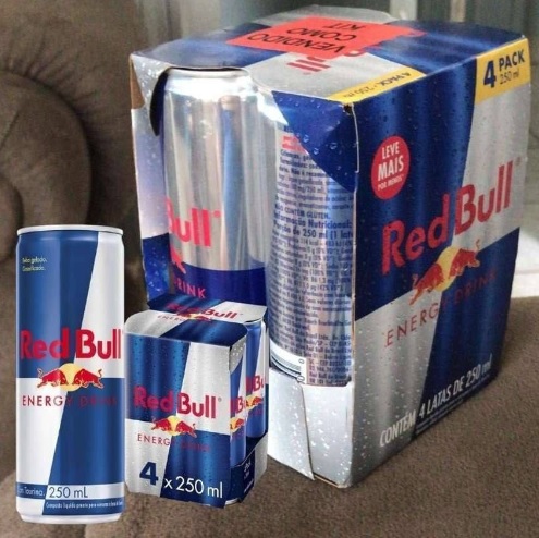 Pack com 4 Latas Red Bull 250ml