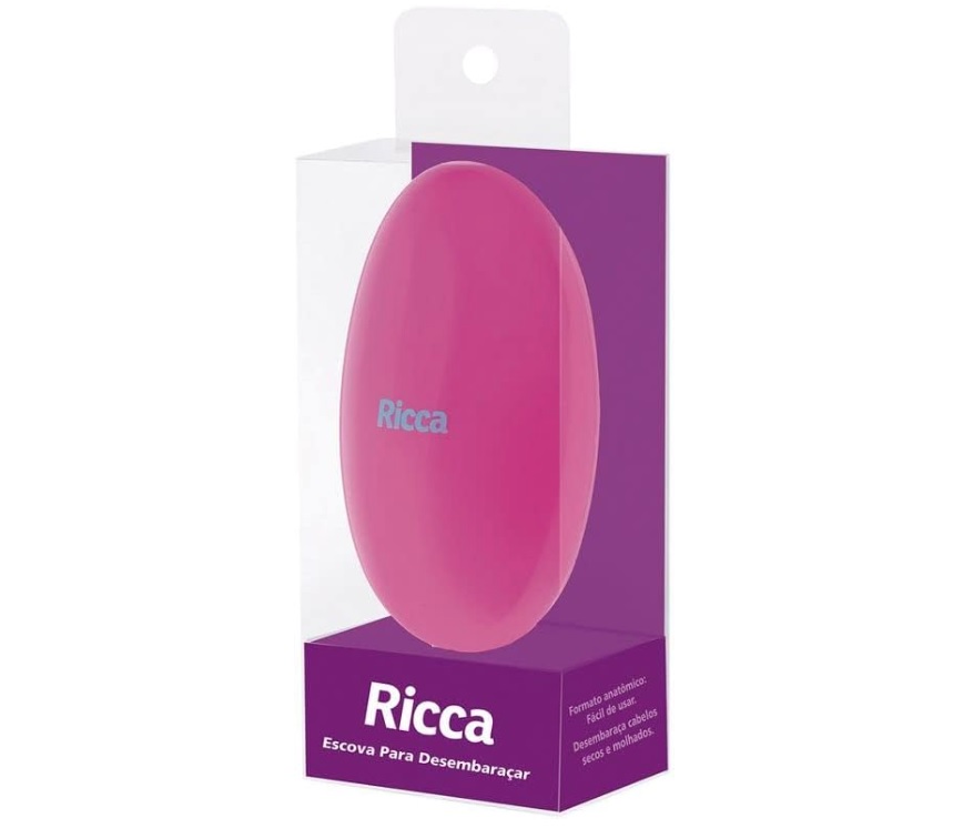 Escova Flex Hair, Ricca, Rosa/Roxo