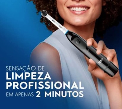 Escova de Dente Elétrica Oral-B Charcoal 1 unidade.