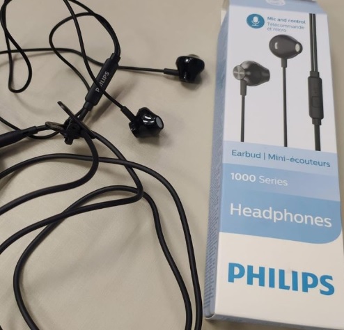 Fone de Ouvido Philips com Microfone – Preto