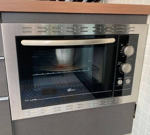 Forno Elétrico Fischer Fit Line Embutir 44L New Inox