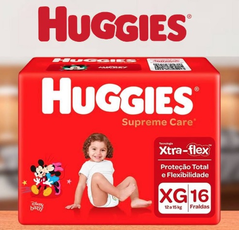 Fralda Huggies Supreme Care Xg – 16 Fraldas