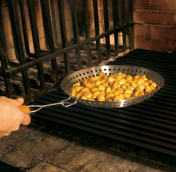 Frigideira Inox Para Grelhar 2 em 1, Mor