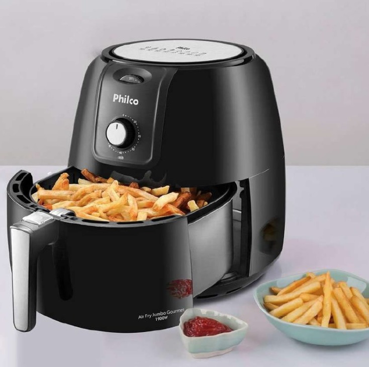 Fritadeira Air Fryer Philco Gourmet 7.2L PRF13P Preta 220V