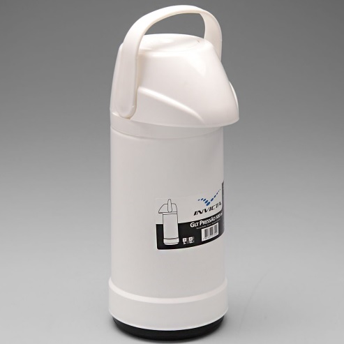Garrafa Térmica GLT Pressão 500ml Branco Invicta