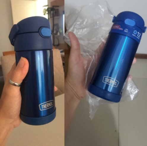 Garrafa Thermos Blue Funtainer 340 ml