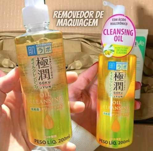 Gokujyun Oil Cleasing – Óleo Removedor de Maquiagem com Ácido Hialurônico 200ml, Hada Labo