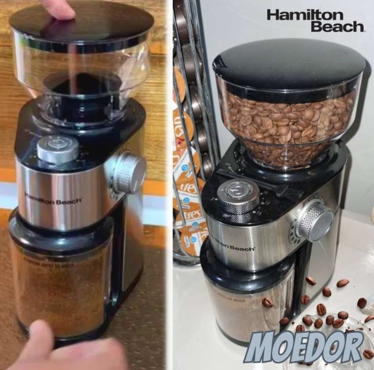 Hamilton Beach Moedor de Café Plus Preto 80385 127v três anos de garantia