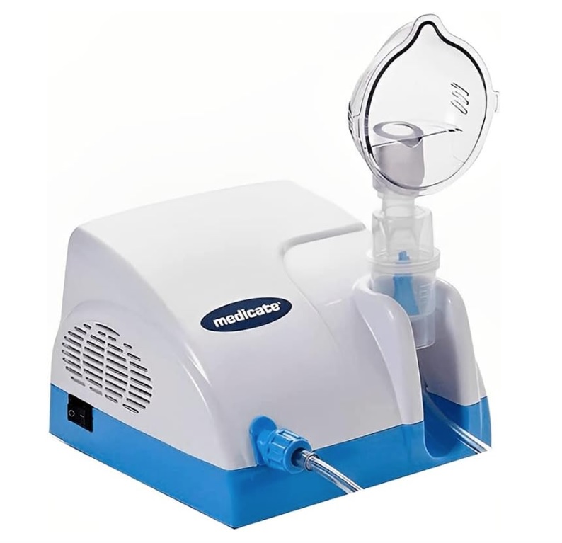 Inalador Compressor MD1000 AZT, Medicate, Azul/Branco!!