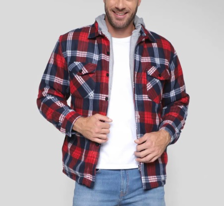 Jaqueta Black River Xadrez Capuz Moletom Masculina