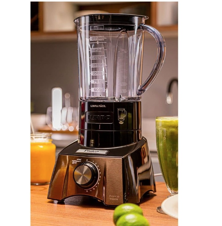 Liquidificador Philco Pro Maxx 1400w Limpa Fácil Preto Plq1430p 220v