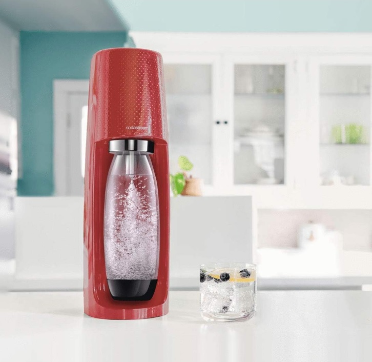 Máquina para Gaseificar Água, Fizzi, Vermelho, Sodastream