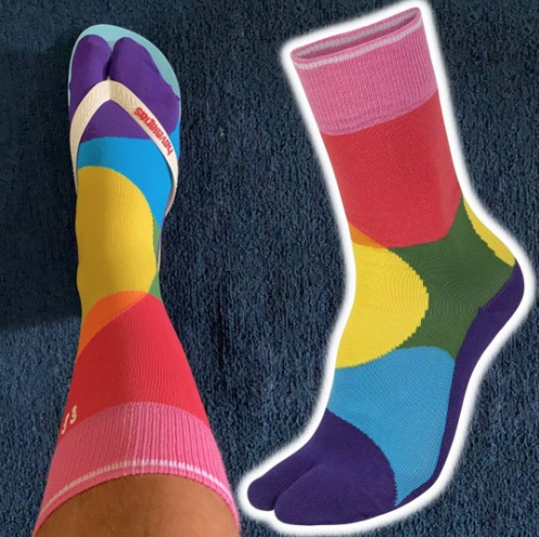 Meia de Dedo Pride, Havaianas, Adulto Unissex