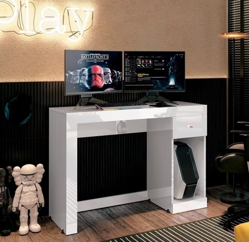 Mesa Office EDN Athena com 1 Gaveta