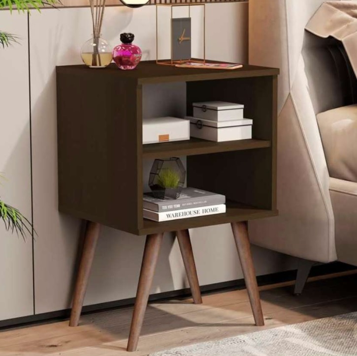 Mesa de cabeceira Jb Bechara 1515 – Clan – TuttiCasa cor:Canela