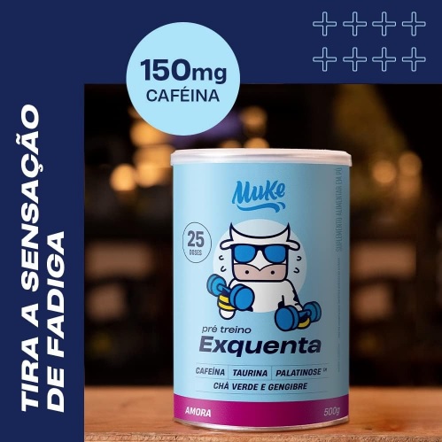Muke – Pré-Treino Exquenta – 500g – Amora