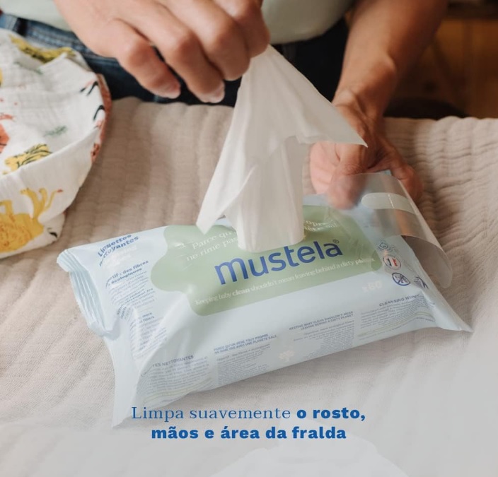 Mustela Toalhas Umedecidas à Base de Plantas 60 unidades