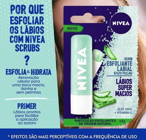 NIVEA Esfoliante Labial Scrub Aloe Vera 4,8g