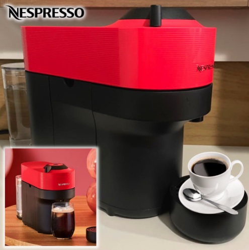 Nespresso Vertuo Pop Vermelho Pimenta, Cafeteira}