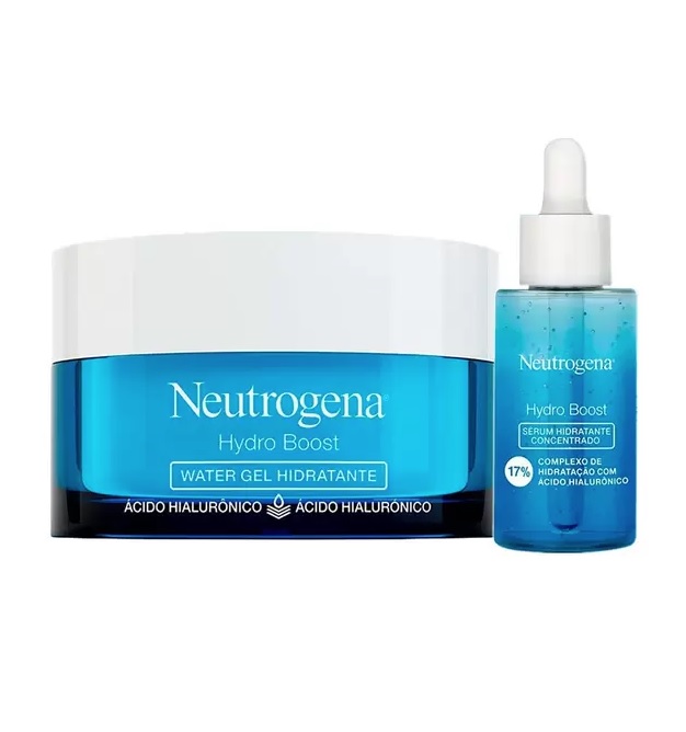 Neutrogena Hydro Boost Kit Hidratante Facial Water Gel + Sérum Hidratante