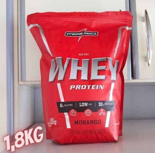 Nutri Whey Protein 1,8kg Integralmedica – Morango