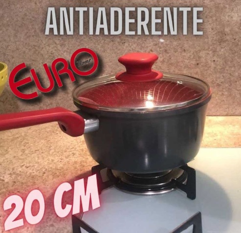 Panela ColorStone Antiaderente, 20 cm, Terracota, Euro