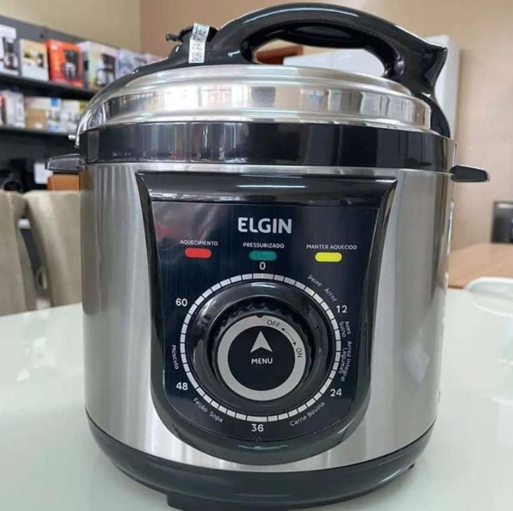 Panela de Pressão Elétrica Elgin 4 Litros Segura e Prática 840W 220V