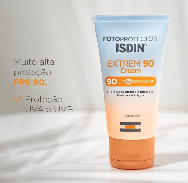Protetor Solar Facial Alta proteção ISDIN Extrem 90 FPS90-50ml