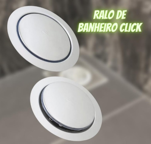 Ralo de Banheiro Click Redondo 150mm