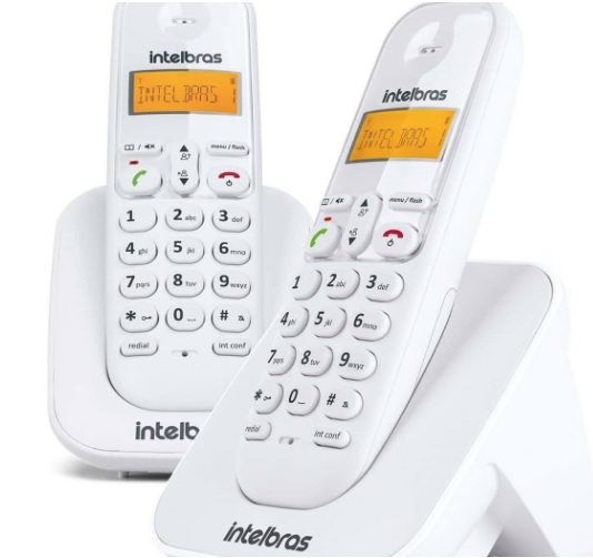Ramal sem fio Intelbras TS 3111 Branco para ser usado com um telefone sem fio base