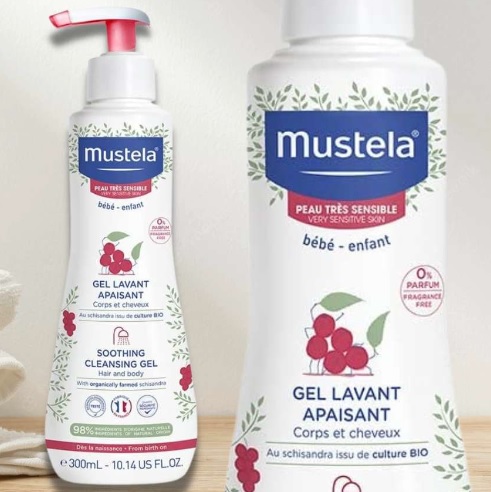 Sabonete Líquido Infantil sem Fragrância para Pele Muito Sensível e Sensibilizada – Mustela Bebê e Criança 300ml