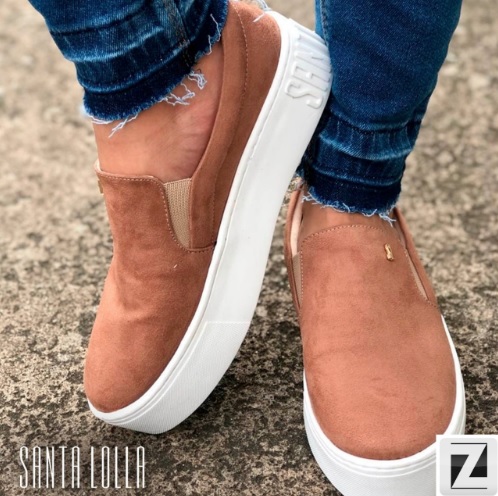 Slip On Santa Lolla Suede Feminino