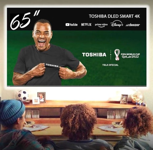 Smart TV DLED 65″ 4K Toshiba 65C350L VIDAA 3 HDMI 2 USB – TB010M