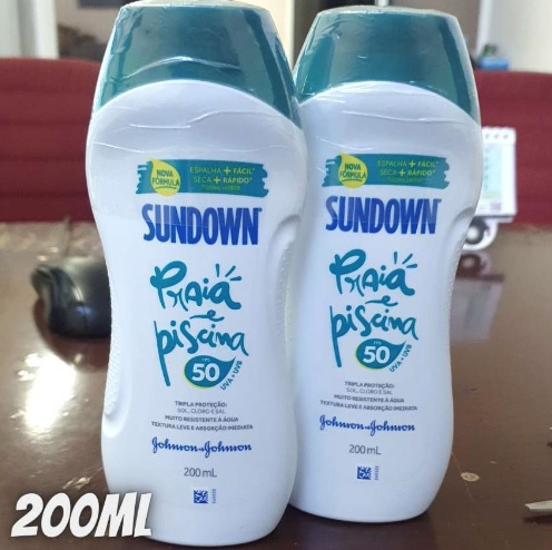 Sundown Protetor Solar Corpo e Rosto Praia e Piscina FPS 50, 200ml