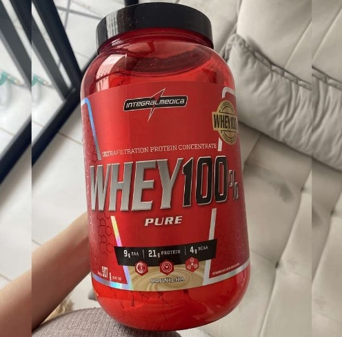Super Whey 100% Pure Integral Médica Baunilha 907g