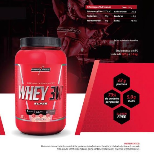 Superwhey 3W 907g Integralmedica – Chocolate