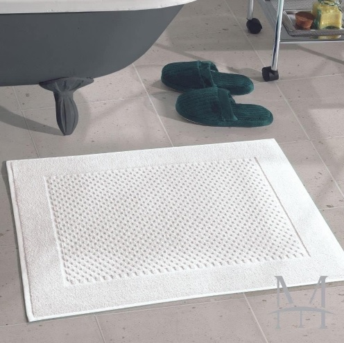 Toalha de Piso Tapete Dohler Felpudo Prime Branco 50 x 70 cm