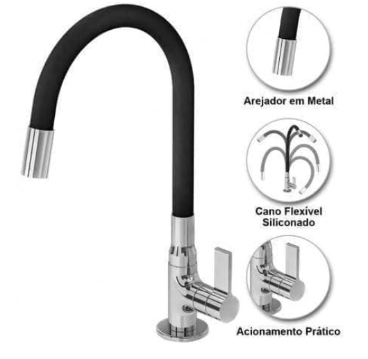 Torneira para Cozinha Gourmet de Mesa Nell