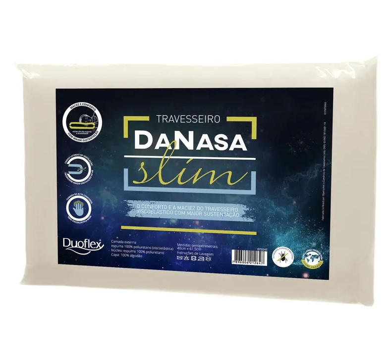 Travesseiro Nasa Duoflex Plano DaNasa Slim