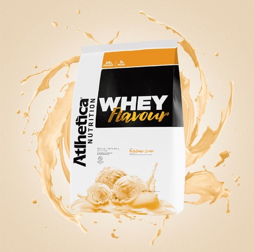 Whey Flavour – 850G Milkshake Creme – Atlhetica Nutrition