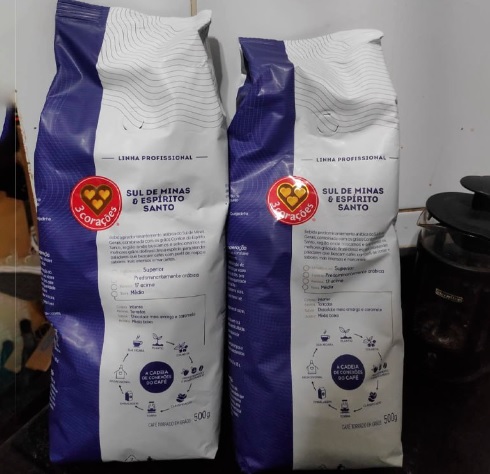 3 Corações Café Especial em Grãos Torrado Rituais – Pacote de 500g