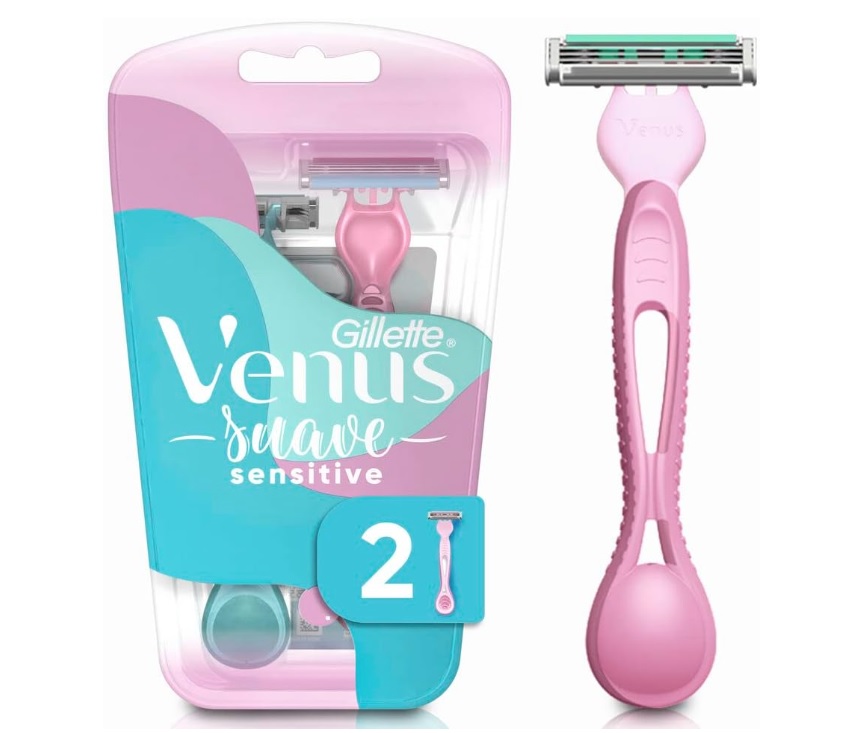 Aparelho de Depilar Gillette Venus Suave Sensitive 2 Unidades
