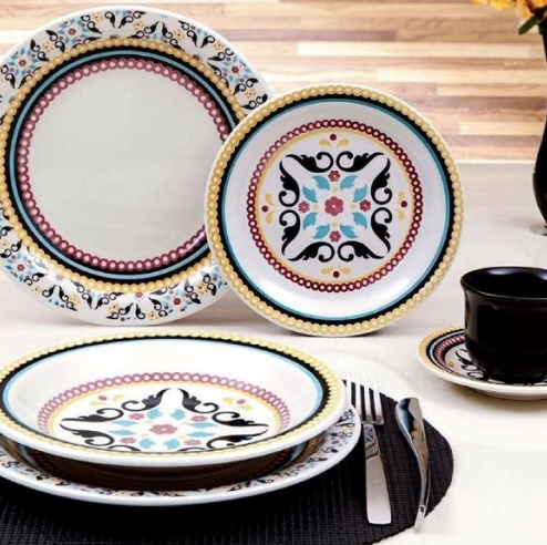 Aparelho de Jantar, Chá e Sobremesa 20 Peças Oxford Daily Luiza em Cerâmica