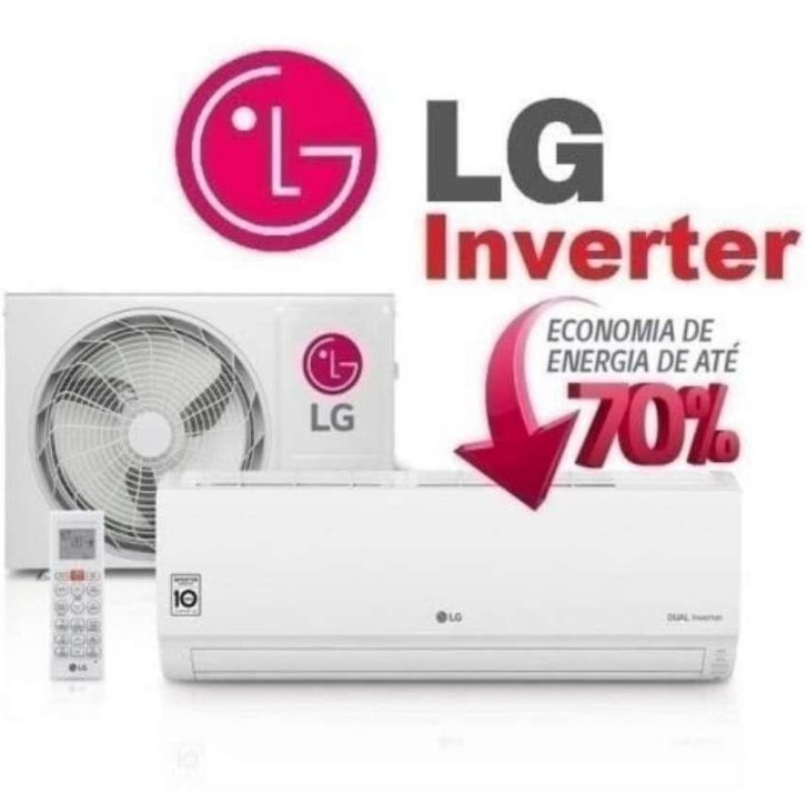 Ar Condicionado Split Hi Wall LG Dual Compact Inverter 12.000 Btus Frio 220v