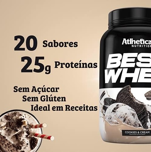Best Whey Cookies ; Cream, Athletica Nutrition, 900g